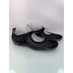 Merrell Black Mesh Mary Jane Shoes 10.5 Comfort Walking Hiking Travel Outdoors